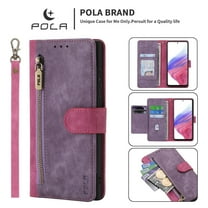 Decase Motorola Moto G Stylus 5G (2022) Wallet Case with Card Holder,Leather Folio Flip Protective [Kickstand Feature] Magnetic Closure Zipper Purse Cover with Wrist Strap, Rose