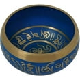 thumbnail image 2 of Handmade 5.5 in Colored Tibetan Singing Bowls Buddha of Compassion om Mani, 2 of 5