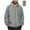 B#Gray, variant on DPTALR Men's Solid Color Waterproof Outdoor Hooded Jacket with Zipper Pockets,Long Sleeved for Climbing,Running,Dark Gray,Big and Tall Men L