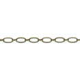 thumbnail image 2 of JewelrySupply 3.5mm Antique Brass Plated Fancy Oval Cable Link Chain (Sold by The Foot), 2 of 3