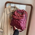 thumbnail image 2 of Bolso Mochila informal de moda, mochila de nailon acolchada, grande para viaje, mochila para mujer y niña, 2 of 8