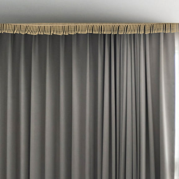 BESTOYARD Gold Trim For Sewing Curtain Fringe Trim Polyester Bronze 1Pcs Sewing DIY Craft