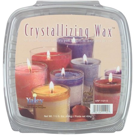 Yaley Crystallizing Candle Wax, 1 lb, Glass Containers