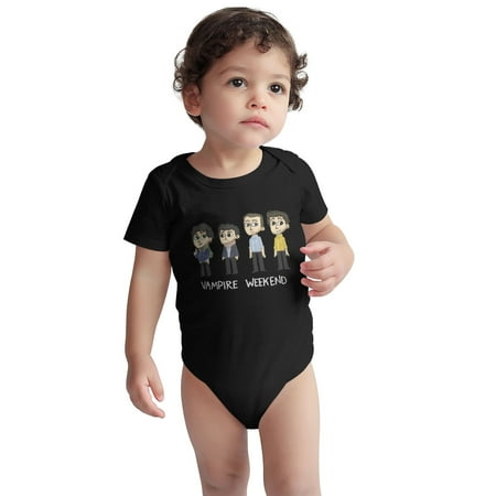 

Vampire Baby Onesie Weekend Toddler Baby Boys Girls Short-Sleeve Bodysuits Cotton Romper Black 6 Months