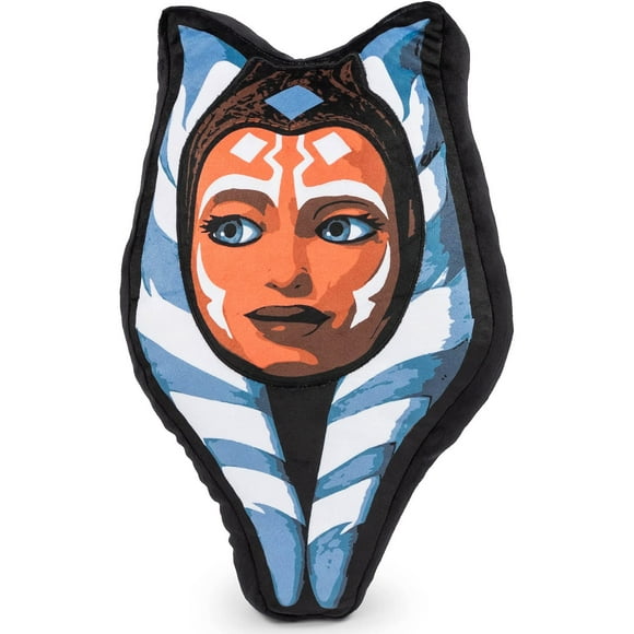 Star Wars Coussin Décoratif en Forme de Ahsoka - Oreiller en Peluche Super Doux pour Enfants - Mesure 16 Pouces (Produit Officiel Star Wars)