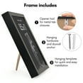 thumbnail image 6 of Americanflat 8.5x11 Picture Frame with Shatter-Resistant Glass Soho Collection Gallery Style Deep Molding - Black, 6 of 7