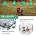 thumbnail image 4 of ZephyPaws Dog Playpen ,8 Panels Portable Foldable Temporary Pet Playpen with Doors,Black,24*35 inch, 4 of 8