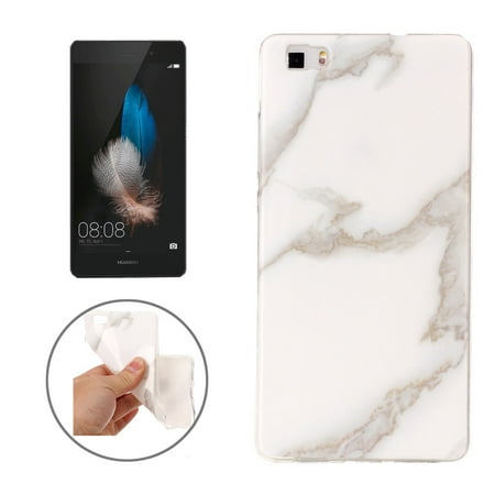 For Huawei P8 Lite Marble Pattern Soft TPU Protective Case