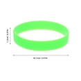 thumbnail image 2 of OULII 50Pcs Silicone Wrist Band Light Green for Weddings and Parties, 2 of 4