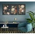 thumbnail image 3 of 3Pcs Vintage Peony Flower Still Life Canvas Wall art Rustic Dark Floral Plant Painting Picture Farmhouse Wall Decor Posters Print Artwork for Women's Room Living Room Bedroom Home Decoration, 3 of 5