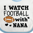 thumbnail image 4 of Inktastic I Watch Football with My Nana Boys Baby Bib, 4 of 4