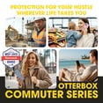 thumbnail image 2 of OtterBox iPhone 15 Pro Max Commuter Series Case - MagSafe Edition - Thin & Tough, Pocket-Friendly, with Port Protection - Green, 2 of 9
