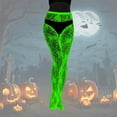 thumbnail image 2 of Glow In The Dark Fishnet Stockings With Striped Luminous Pattern Sheer Hollow Out Tights For Women Night Party Wear, 2 of 4