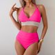 thumbnail image 4 of Underwire Trajes de Baño para las Mujeres, Sexy Correa de Hombro Ajustable Bikini Conjunto de Trajes de Baño Divididos, Retro, 4 of 6
