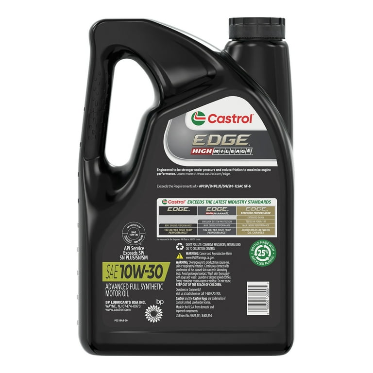 Castrol EDGE High Mileage 10W-30 - Full Synthetic Motor Oil