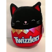 Squishmallows Official Kellytoy Plush Toy 8" Autumn the Black Cat Twizzler Halloween Edition
