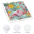 thumbnail image 3 of WYYP Flamingo Flowers Polyester Party Dinner Decoration Washable Napkins 4 PCS, 3 of 7