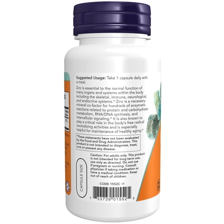 [3個セット] 亜鉛 ジンク (ピコリン酸亜鉛) 50mg 120粒《約4ヵ月分》 NOW Foods (ナウフーズ)