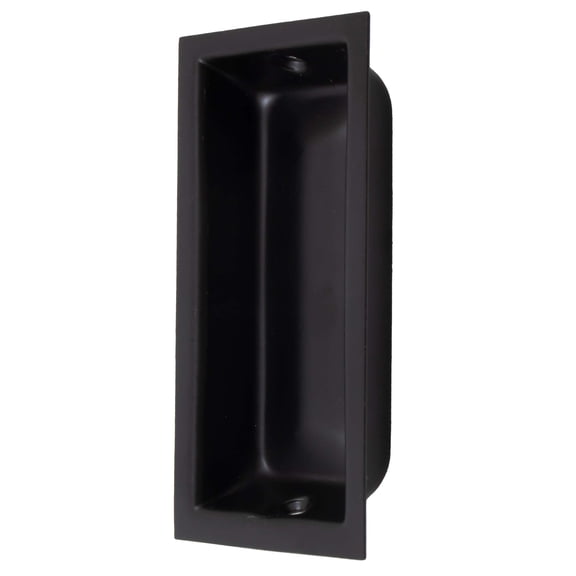 Large Rectangular Flush Pull, 3-5/8" x 1-3/4" x 17/32", Matte Black by Stone Harbor Hardware