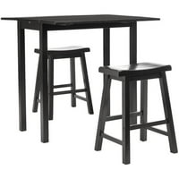 Safavieh Elise Pub Table in Dark Espresso (Set of 3) by Safavieh