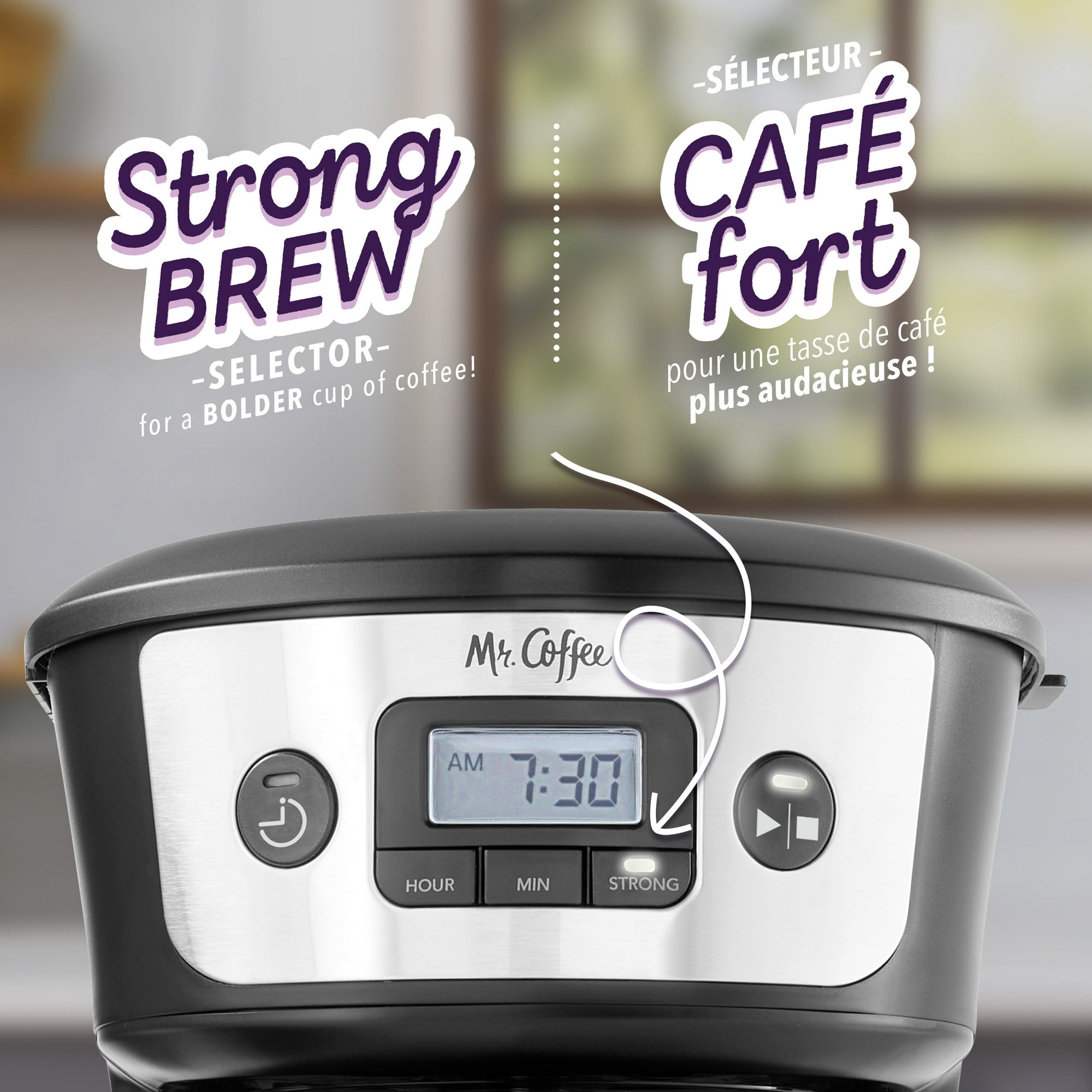 Mr. Coffee 12-Cup Programmable Coffee Maker, 25 oz. Mini Brew
