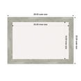 thumbnail image 4 of Amanti Art White Cork Board Framed Dove Greywash Narrow Bulletin Board 28 in. x 20 in., 4 of 7