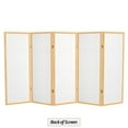 thumbnail image 6 of Red Lantern 4 ft. Short Double Cross Shoji Screen - Natural - 5 Panels, 6 of 6