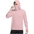 thumbnail image 2 of Hfnxid Sun Protection for Men Shirts Big and Tall UPF 50+ Quick Dry Long Sleeve Shirt with Mask Breathable Rash Guard Top Workout Fishing Tops, 2 of 8