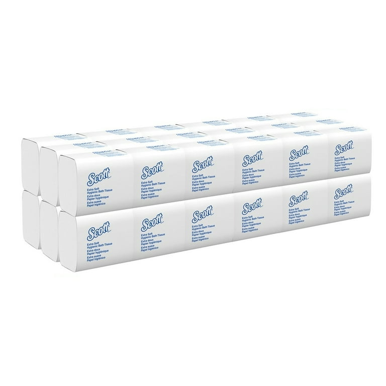 Scott Control Hygienic Bathroom Tissue, 2-Ply, Single Pull, 250