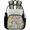 Multicolor 3, variant on Mexican Talavera Tile Clear Backpack for Stadium Events, Transparent Backpacks See Through Plastic Bag for Concerts & Work, Mexico Style