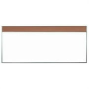 Aarco Products 120E-416M-831 Combination Tackboard- Mocha - 4 x 16 ft.
