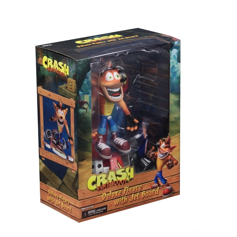 NECA Deluxe Crash Bandicoot 7‚Äù Figure with Jet Board
