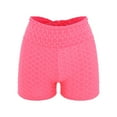 thumbnail image 2 of Gibobby Leggings cortos yoga mujer Ladies New Summer Honeycomb Fabric Bow Tie Belt Peach Hip Tight Waist High Hip Movement Yoga Shorts(Rosa,G), 2 of 5