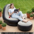 thumbnail image 4 of Costway Inflatable Lounge Sofa with Ottoman, Portable Air Sofa for Adults with Flocked Surface, 4 of 10