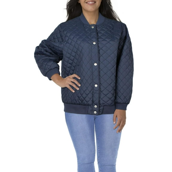 Levi's Womens Plus Faux Fur Lined Quilted Bomber Jacket