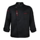 thumbnail image 1 of ropa camisa 2XL Negro jinwen Chaqueta de chef uniforme para hombres, 1 of 8