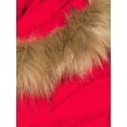 thumbnail image 4 of Swiss Tech Women's and Plus Bibbed Solarball Puffer Coat with Faux Fur Trimmed Hood, 4 of 5