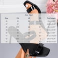 thumbnail image 3 of Women's Open Square Open Toe Heeled Sandals Two Strap Mules Slip On Stiletto Heels High Heeled Sandals Dress Sandals Party Casual Wear Size 36-43 Black, 3 of 9