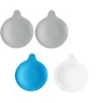 thumbnail image 1 of Tapón universal para bañera de 4 piezas, silicona gris, blanca y azul, 1 of 5