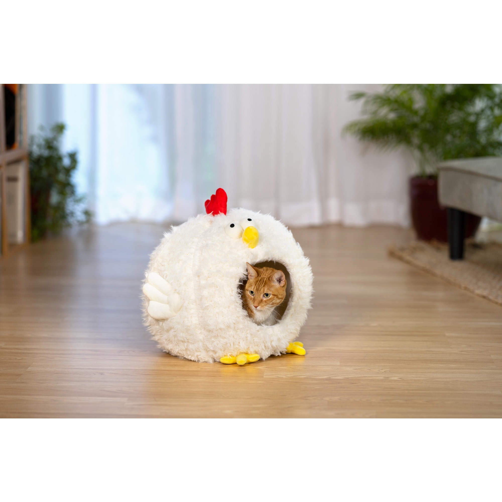Prevue Pet Products Comfy Chicken Cat and Dog Hideaway Bed 7600