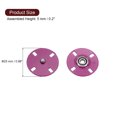 thumbnail image 2 of Unique Bargains 5Pcs Snap Buttons, Metal Invisible Buckle Fasteners Press Studs Buttons for Clothing Sewing (Rose Red, 25mm), 2 of 6
