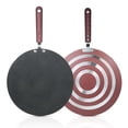 thumbnail image 2 of Stick Pancake Pan Crepe Maker Flat Pan Griddle Pan with Spreader & Spatula Crepe Maker Griddle, 2 of 7