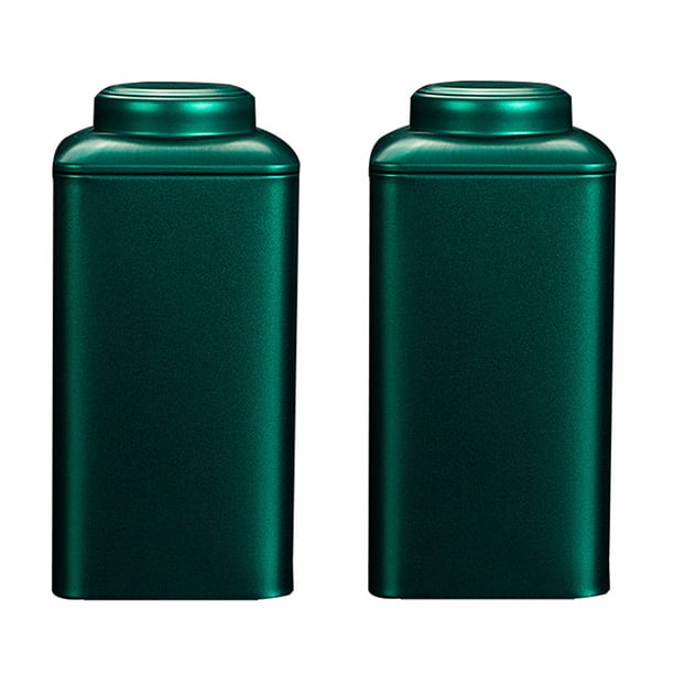 2pcs Tea Cans Sealed Storage Jars Iron Containers for Storing Loose