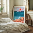 thumbnail image 3 of Coastal Hues - India Digital Art Sunset Ocean Seascape Abstract Geometric Coastal Landscape Unframed Wall Art Print 36 x 48 inches, 3 of 13