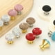 thumbnail image 5 of Pomos de Cajón Uxcell, 4Pcs 1.1 Pulgadas (28mm) Diámetro Decoración de Diamante Brillante, Tirador Redondo de Rhinestones con Tornillos para Hogar, Oficina, Cocina (Base Dorada + Diamante AB), 5 of 6