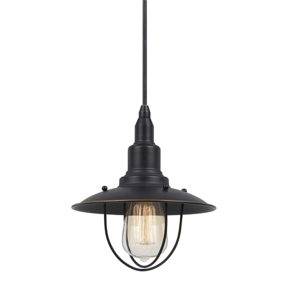 Allentown 1 - Light Dark Bronze Dark Brown Metal Pendant Light