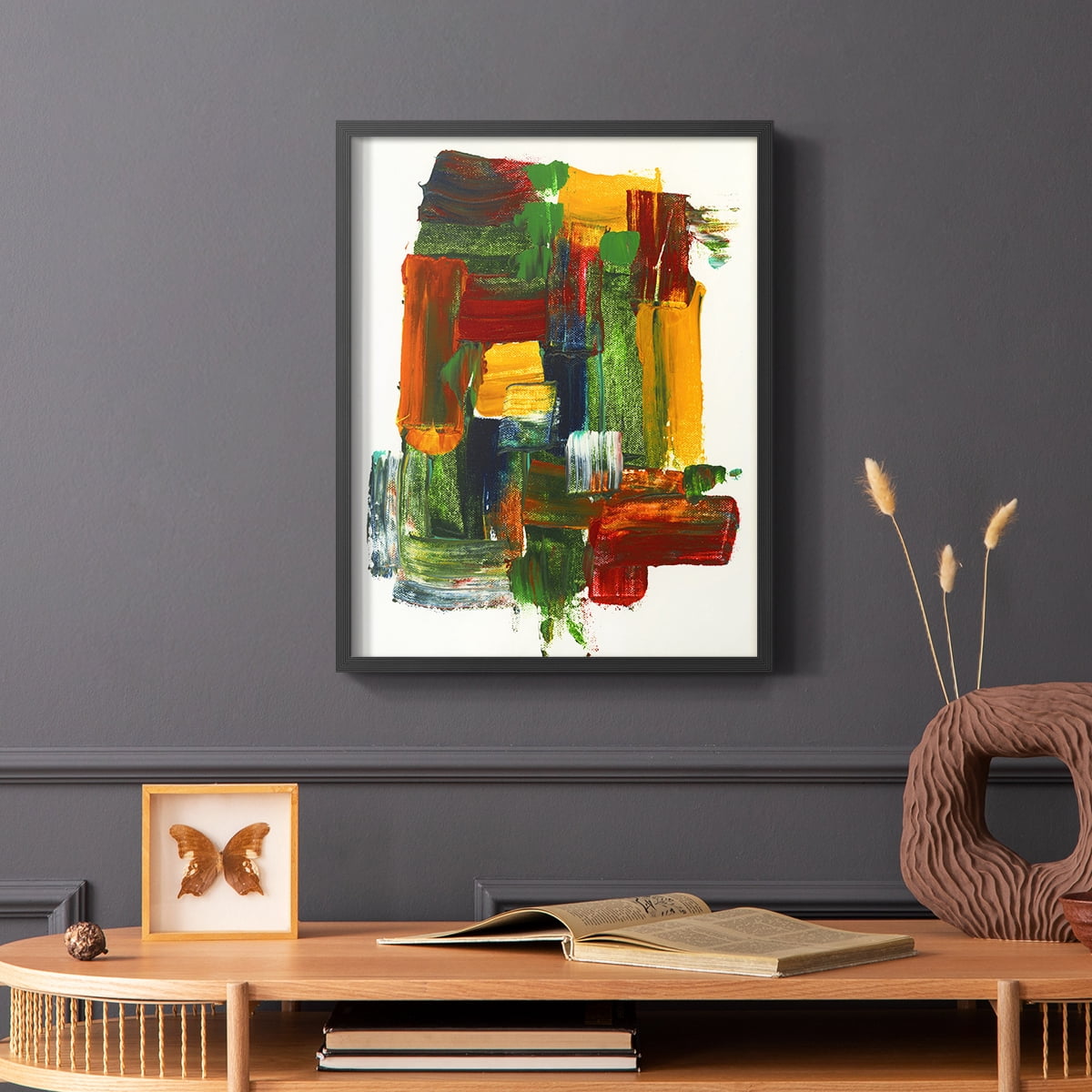 Abstract II in Paper Solid Wood 8 x 10 Framed Print