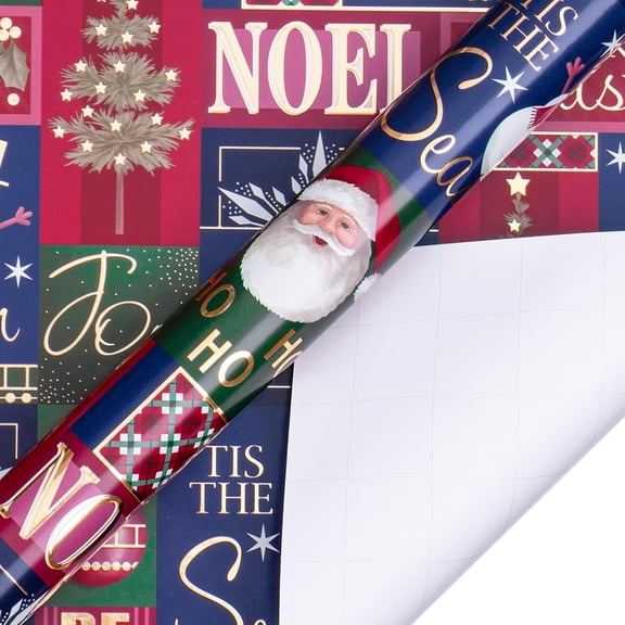 Gift Wrapping Paper Roll 58" x 23", Printed Gift Wrap, Easy Cut & Fold, Durable Paper for Birthday, Holiday, Party and DIY Crafts,4 Rolls