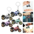 thumbnail image 3 of 5 llaveros de motocicleta de PVC con etiqueta para llavero de motocicleta, llavero divertido con colgante, accesorios de fiesta para hombres, 3 of 8