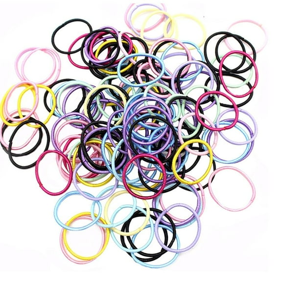 LEORX Ponytail Holders for Kids Assorted Hair Daily Wear 200Pcs